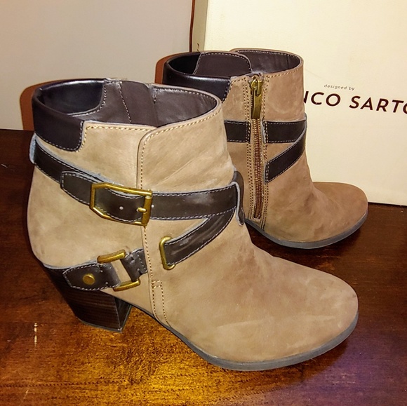 Franco Sarto Tobacco Boots 10 - Picture 3 of 6
